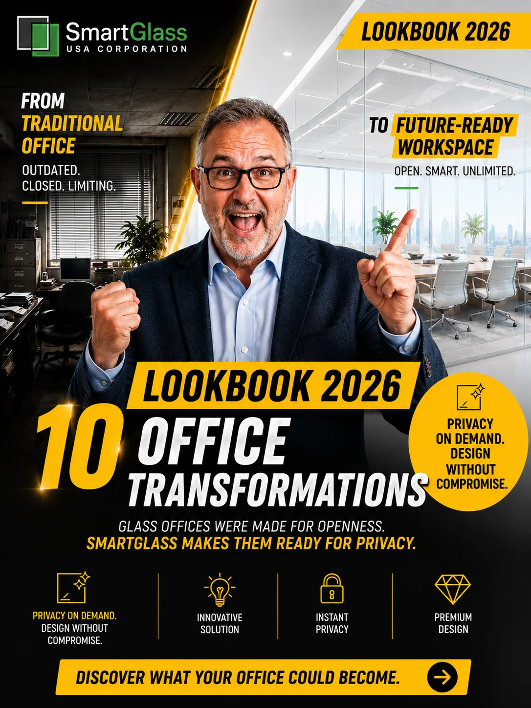 Video Lookbook 2026: 10 Office Transformations by SmartGlass USA