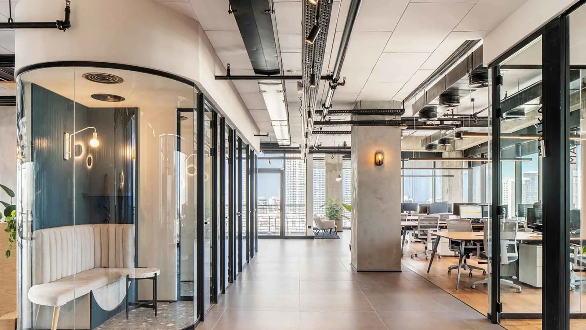 Clear office partition glass wall system for New York and New Jersey installers