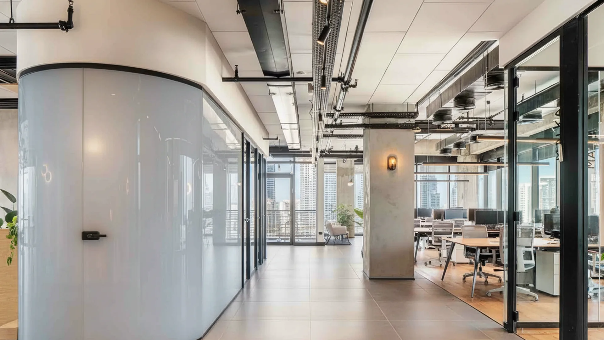 PDLC privacy office partition glass wall system for New York and New Jersey installers